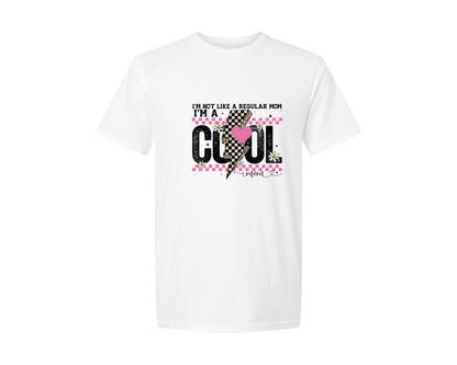 brand:Generic|color:White|Im Not Like A Regular Mom Im A Co Graphic T-Shirt