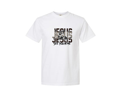 brand:Comfort Colors|color:White|Jesus Let Them See You In Me Faith Graphic T-Shirt