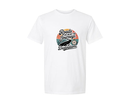 brand:Generic|color:White|Vintage Sunset Retro Biker Shirt Graphic T-Shirt