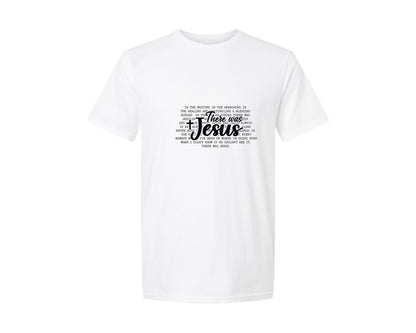 brand:Generic|color:White|There Was Jesus Christian Jesus Graphic T-Shirt