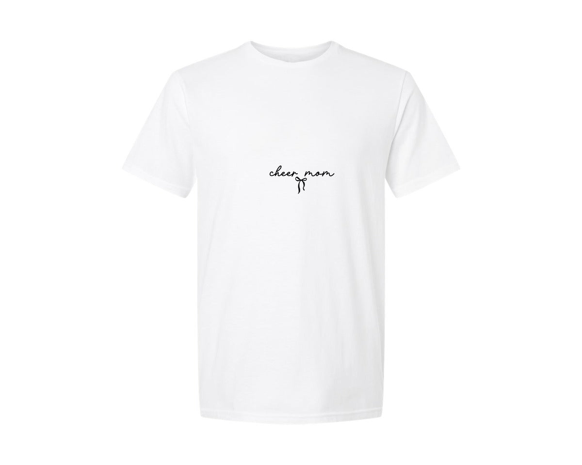 brand:Generic|color:White|Cheer Mom 8 Graphic T-Shirt