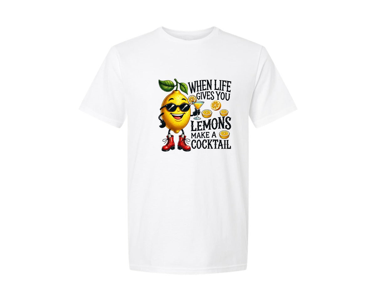 brand:Generic|color:White|Funny Lemon Sarcastic Sassy Adult 9 Graphic T-Shirt