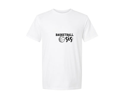 brand:Generic|color:White|Basketball Sis 2 Graphic T-Shirt