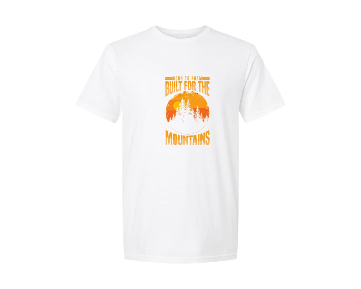 brand:Generic|color:White|Wild Life Experience Mountain Hiking Tee 6 Graphic T-Shirt