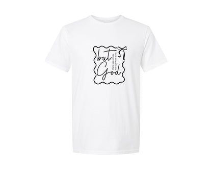 brand:Generic|color:White|But God Faith Shirt Christ Graphic T-Shirt