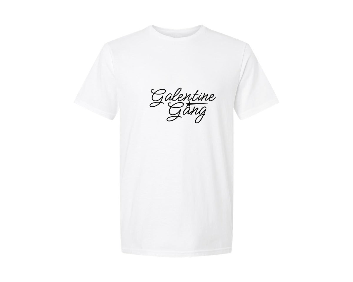 brand:Generic|color:White|Funny Valentines Galentine Gang Graphic T-Shirt