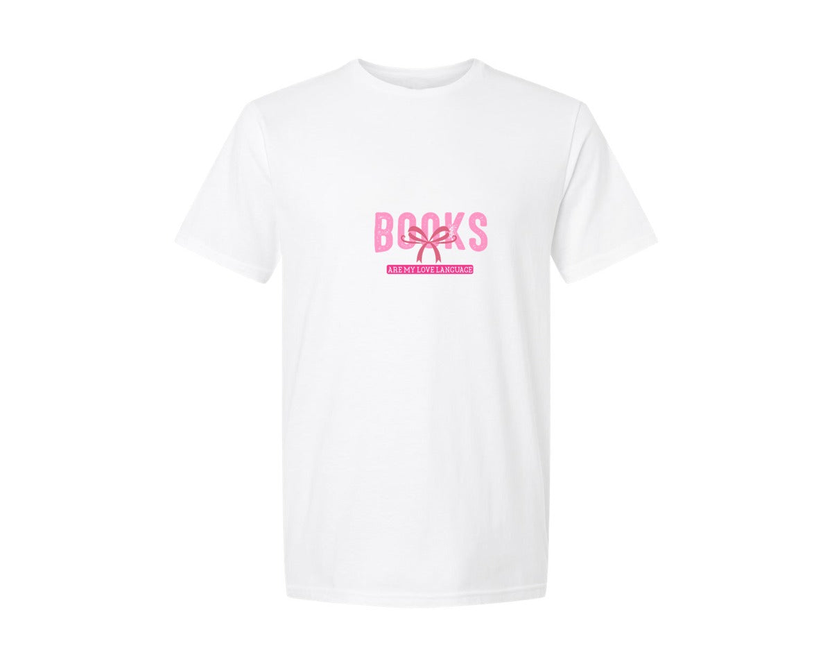 brand:Generic|color:White|Valentine Book Lover Books Graphic T-Shirt