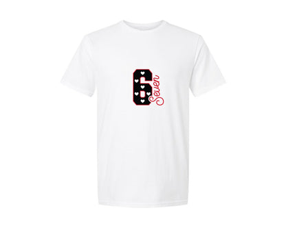brand:Generic|color:White|Six Seven Valentines Day Funny 6 7 3 Graphic T-Shirt