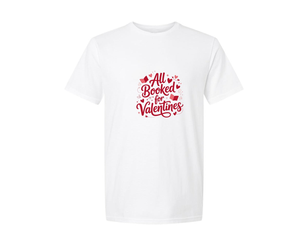 brand:Generic|color:White|Books Are My Love Language Design 3 Graphic T-Shirt