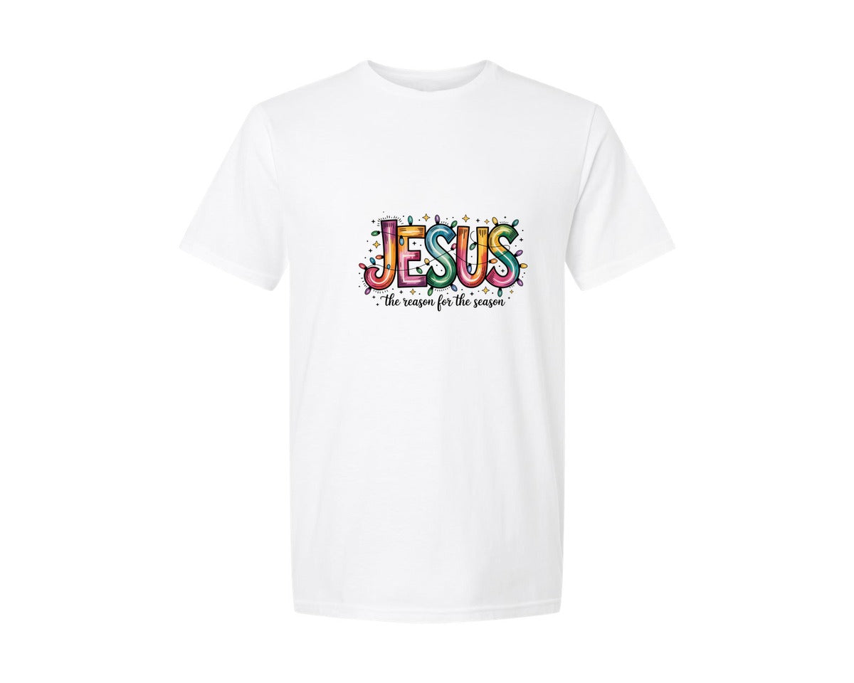 brand:Generic|color:White|Jesus Is The Reason For The Season 90 Graphic T-Shirt