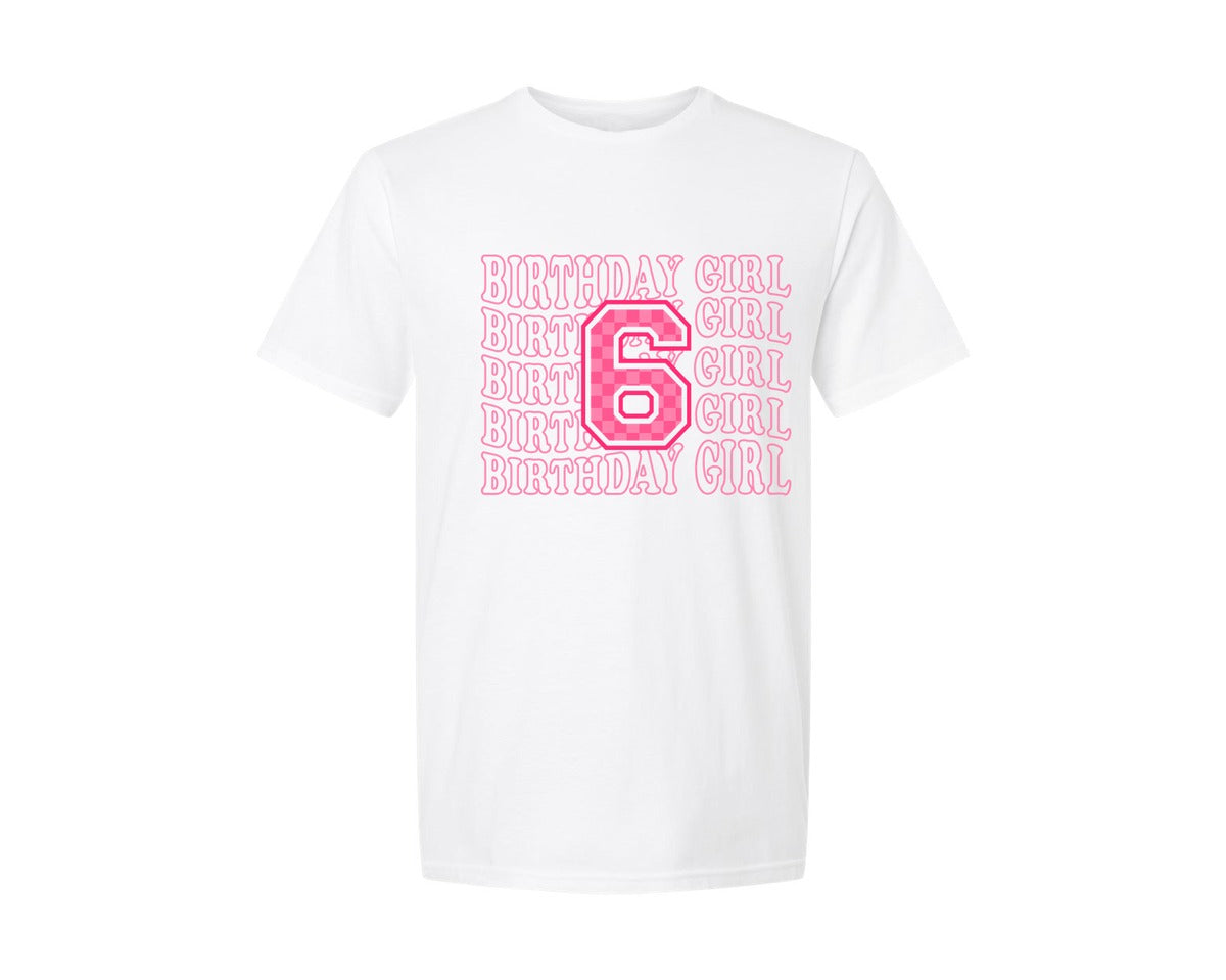 brand:Generic|color:White|Birthday Girl 6Th Birthday Shirt 2 Graphic T-Shirt