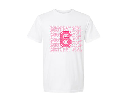 brand:Generic|color:White|Birthday Girl 6Th Birthday Shirt 2 Graphic T-Shirt