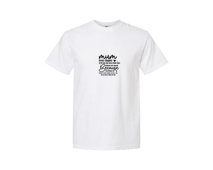brand:Comfort Colors|color:White|Mothers Day Design Mum Design 2 Graphic T-Shirt