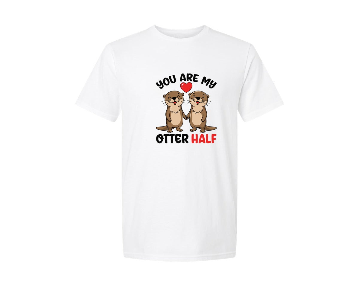 brand:Generic|color:White|You Are My Otter Half T Shirt Graphic T-Shirt
