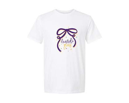 brand:Generic|color:White|Mardi Gras Coquette Mardi Gras 3 Graphic T-Shirt