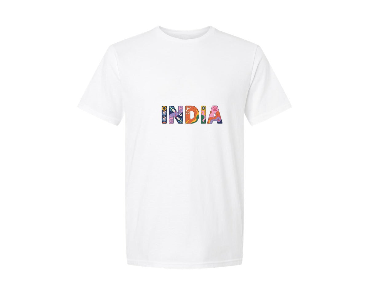 brand:Generic|color:White|Groovy India Graphic T-Shirt