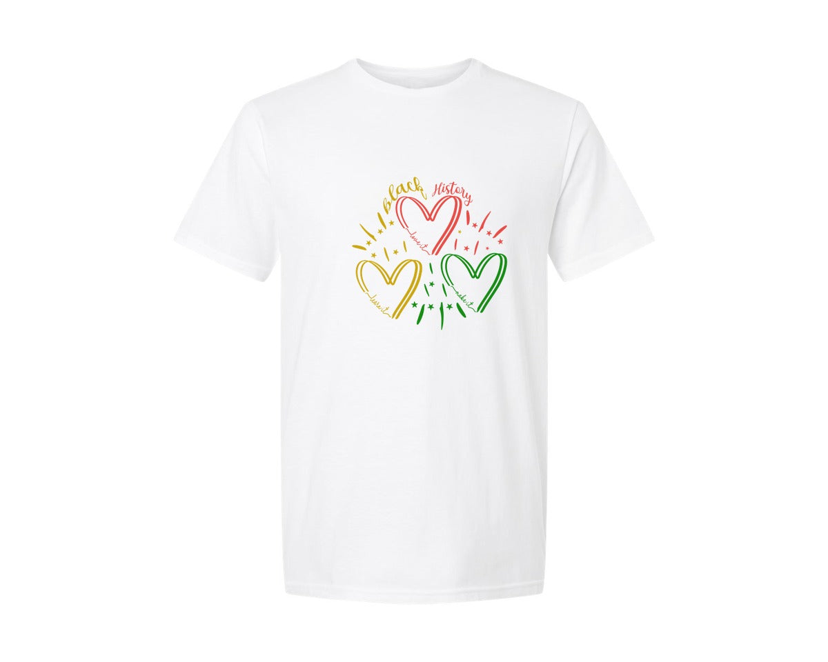 brand:Generic|color:White|Black History Month Svgblack History Graphic T-Shirt