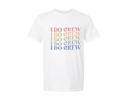 brand:Generic|color:White|I Do Crew Bride Gift Retro Shirt Graphic T-Shirt