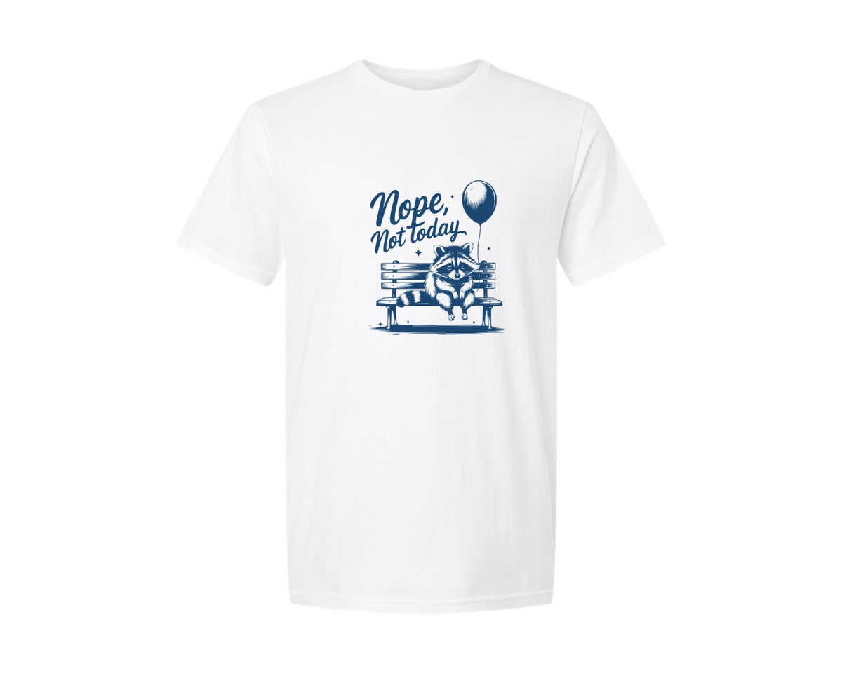 brand:Generic|color:White|Nope Not Today Design 47 Graphic T-Shirt