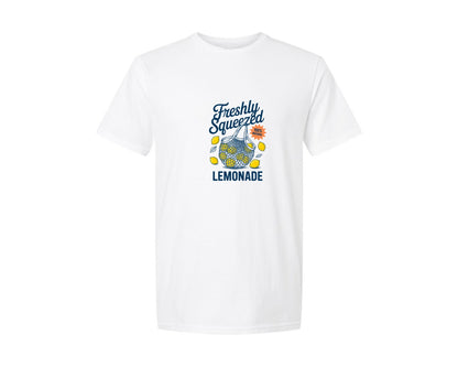 brand:Generic|color:White|Freshly Squeezed Lemonade Lemon Graphic T-Shirt