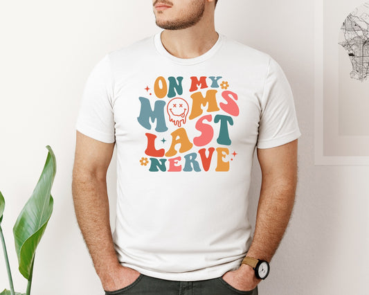 On My Moms Last Nerve Retro Girl Graphic T-Shirt