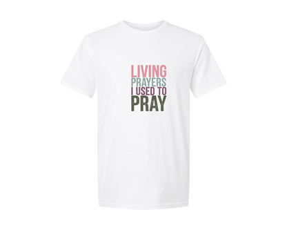 brand:Generic|color:White|Inspirational Religious Quote Living P Graphic T-Shirt
