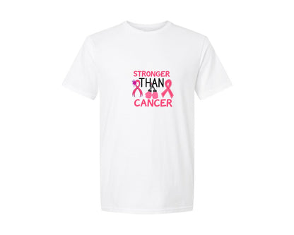 brand:Generic|color:White|Stronger Than Cancer Design 17 Graphic T-Shirt