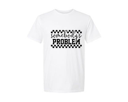 brand:Generic|color:White|Somebodys Problem Morgan Wallen Graphic T-Shirt