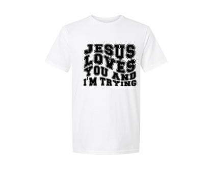 brand:Generic|color:White|Jesus God Religious 3 Graphic T-Shirt