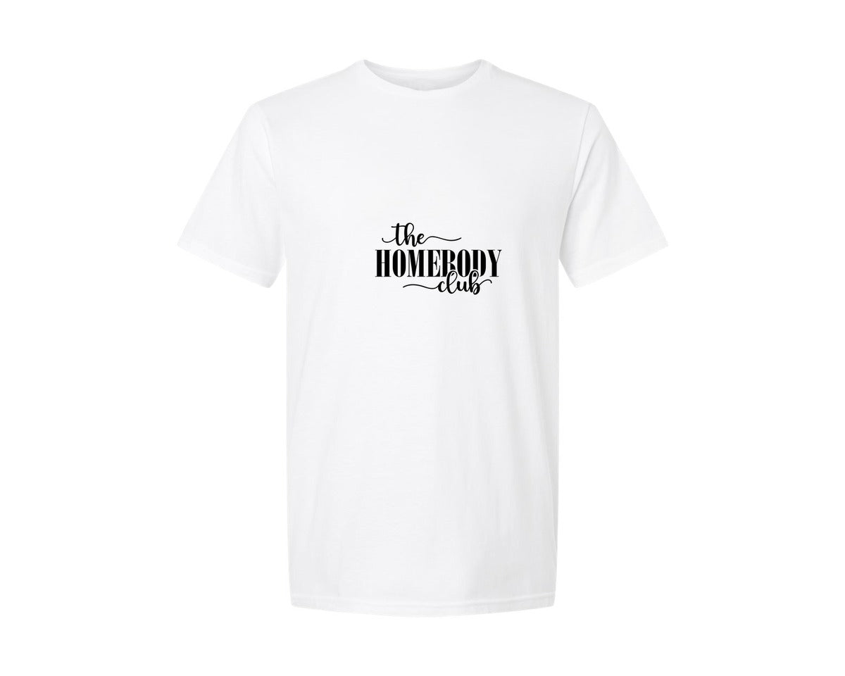 brand:Generic|color:White|The Homebody Club Graphic T-Shirt