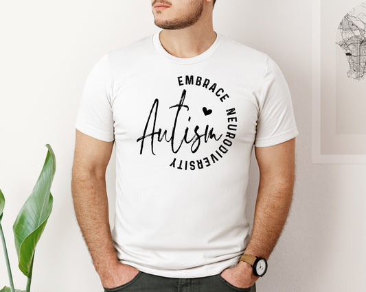 Embrace Neurodiversity Autism Graphic T-Shirt