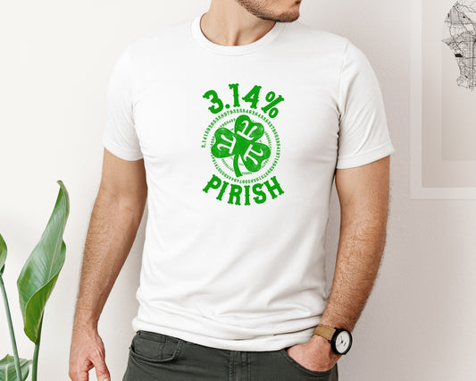 Green Pi Day Irish Shamrock 3 14 Pirish Graphic T-Shirt