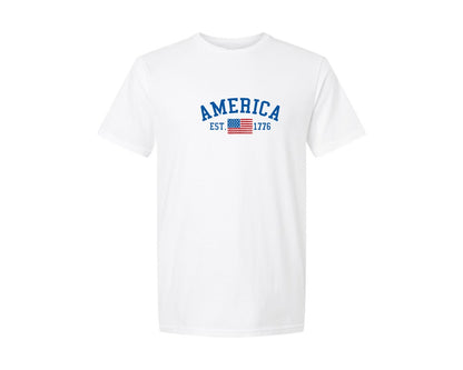 brand:Generic|color:White|American Flag Usa United States Of Ameri Graphic T-Shirt