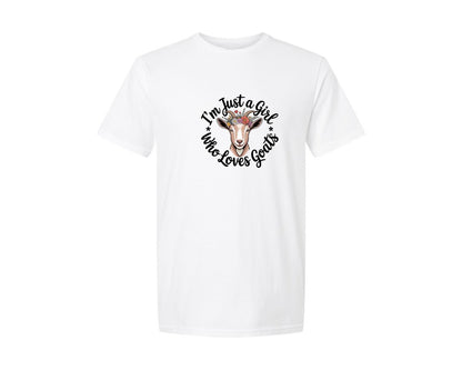 brand:Generic|color:White|Cute Floral Goat T Shirt Design Graphic T-Shirt