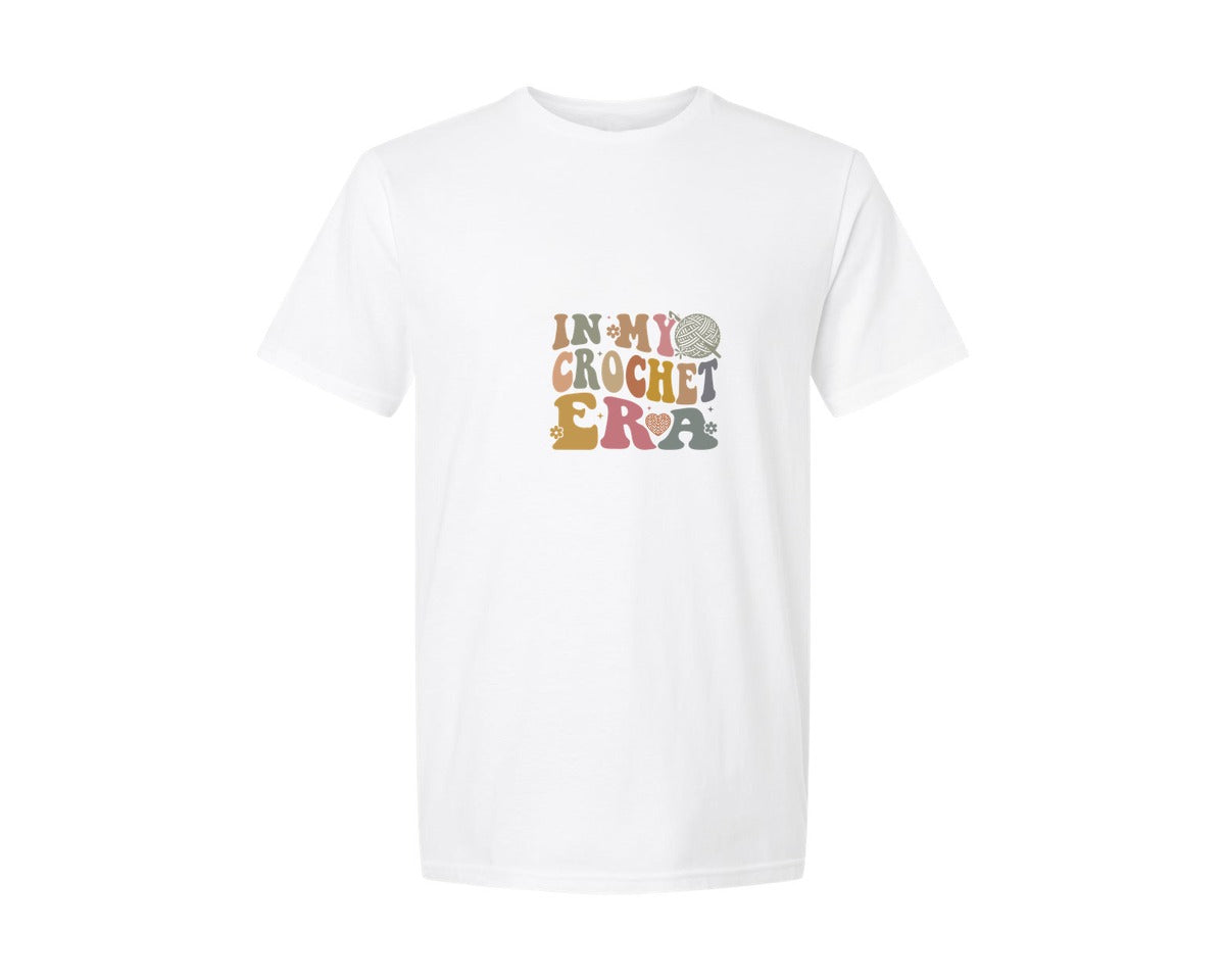brand:Generic|color:White|In My Crochet Era Knitting Lover Graphic T-Shirt