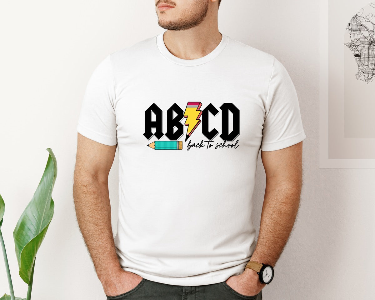 brand:Bella Canvas|color:White|Back To School 173 Graphic T-Shirt