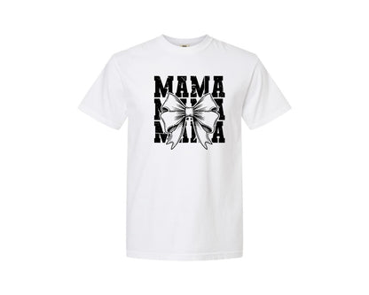 brand:Comfort Colors|color:White|Mama Mom Mama Coquette Graphic T-Shirt