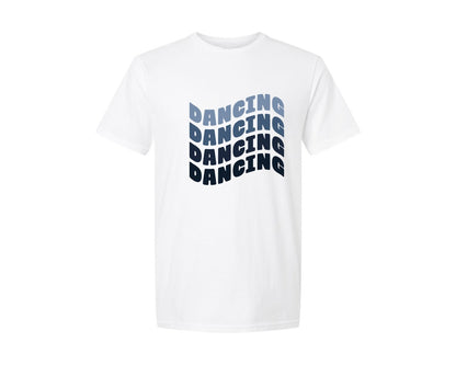 brand:Generic|color:White|Retro Dancing T Shirt Design Vector Graphic T-Shirt