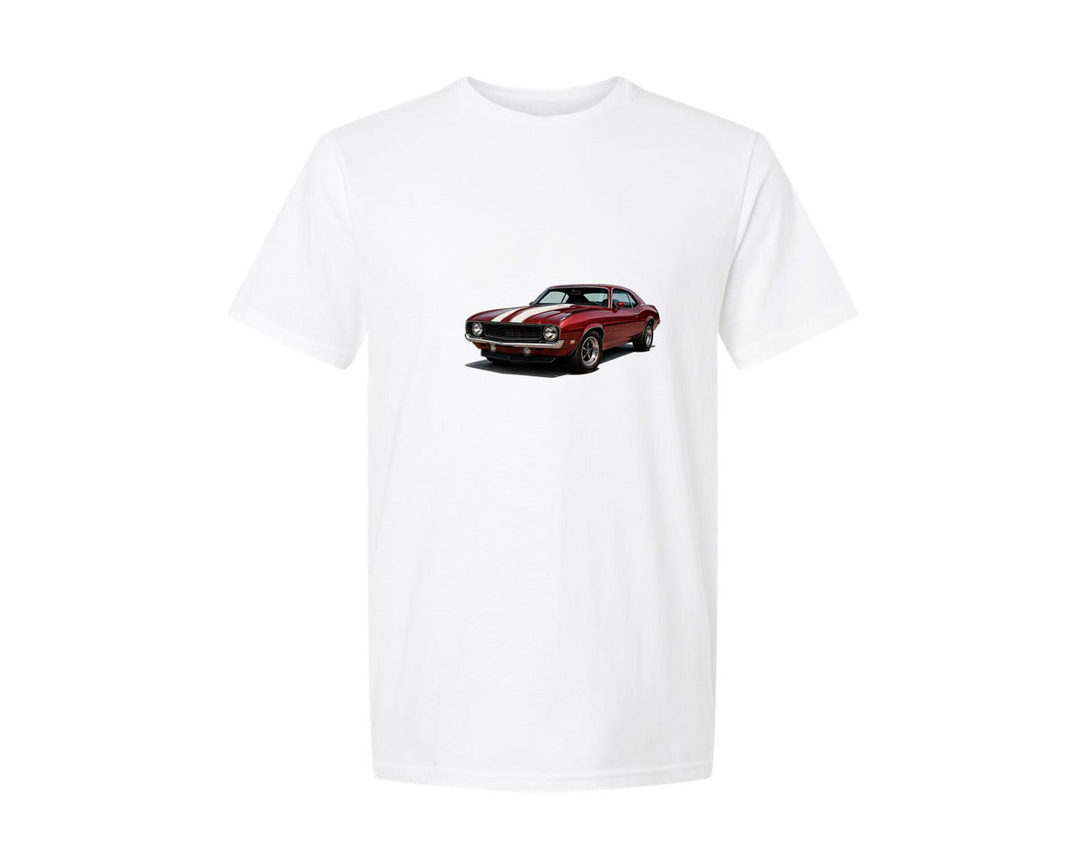 brand:Generic|color:White|Watercolor Muscle Cars Wate 41 Graphic T-Shirt