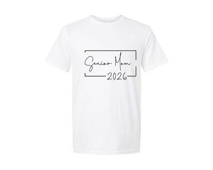 brand:Generic|color:White|Senior Mom 2026 4 Graphic T-Shirt