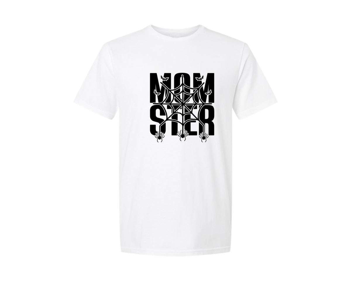 brand:Generic|color:White|Funny Mom Ster Halloween Graphic T-Shirt