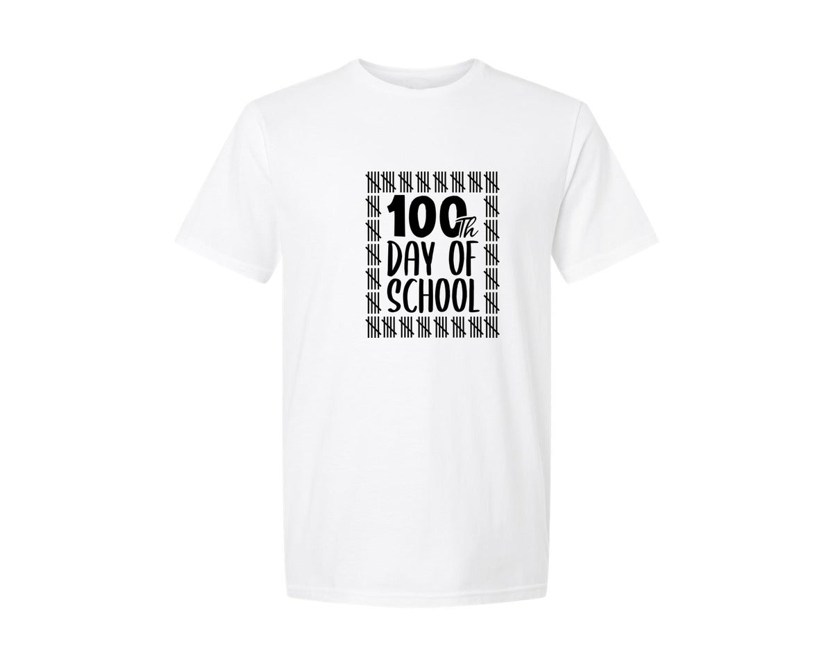 brand:Generic|color:White|100 Day Of School T Shirt Graphic Graphic T-Shirt