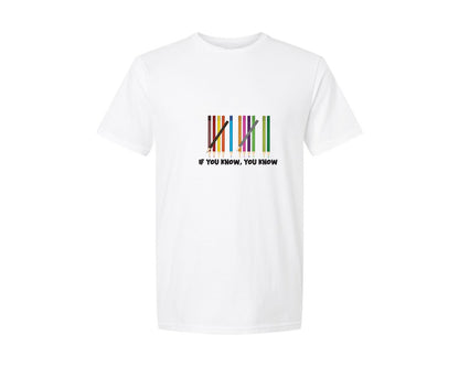 brand:Generic|color:White|If You Know You Know Pencil Teacher Graphic T-Shirt