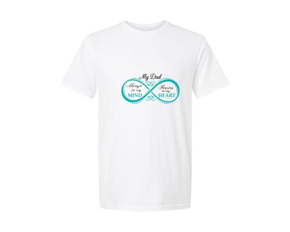 brand:Generic|color:White|My Dad Infinity Memory Design Graphic T-Shirt