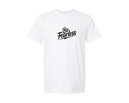 brand:Generic|color:White|Be Fearless Quote Graphic T-Shirt