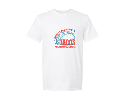 brand:Generic|color:White|Retro Taco Illustration Print Design Graphic T-Shirt