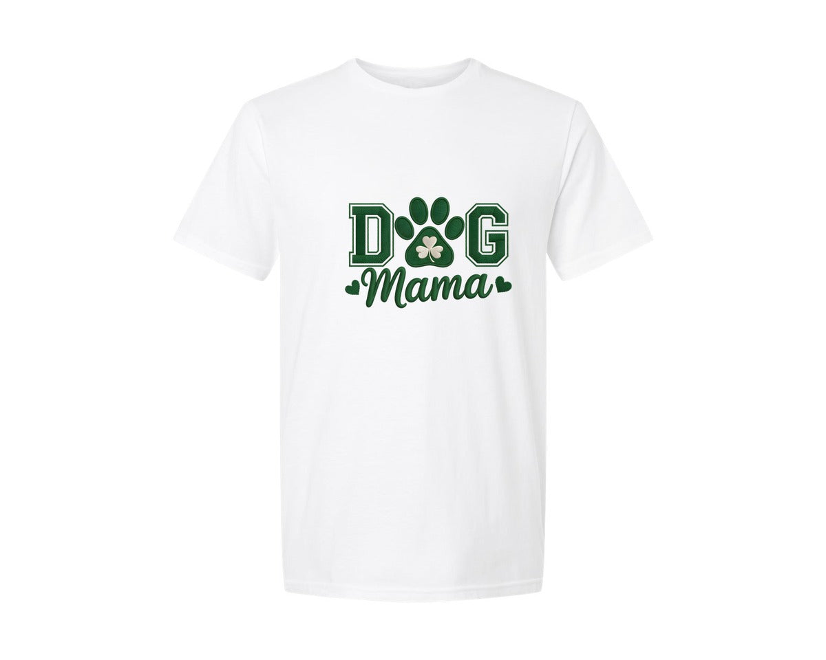 brand:Generic|color:White|Dog Mama St Patricks Day 2 Graphic T-Shirt