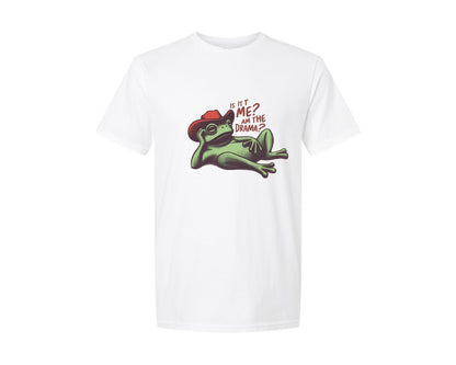 brand:Generic|color:White|Drama Frog Funny Cowboy Aesthetic Graphic T-Shirt