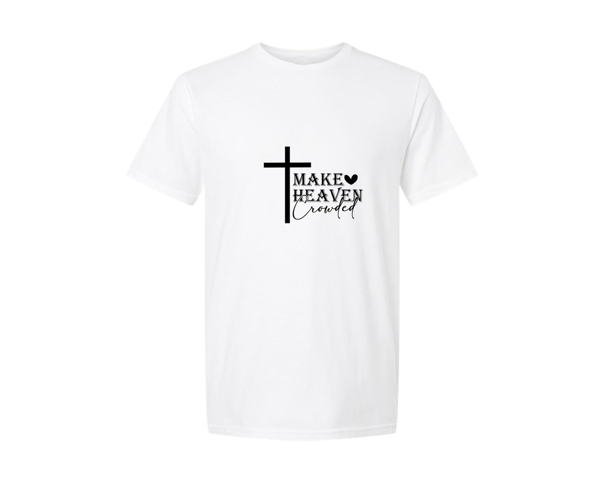 brand:Generic|color:White|Make Heaven Crowded 137 Graphic T-Shirt