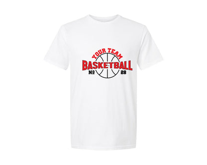 brand:Generic|color:White|Your Team Basketball No 28 T Shirt Graphic T-Shirt